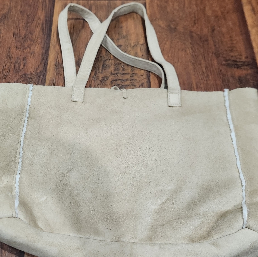 Tilt vintage faux suede fur shoulder bag